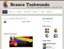 Tablet Screenshot of brancataekwondo.com